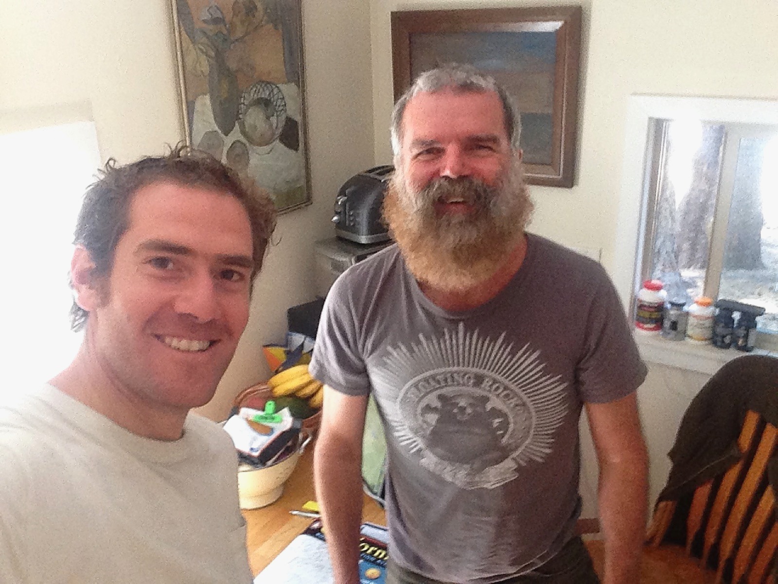 Rodrigo and John, his Couchsurfing host in Mammoth Lakes