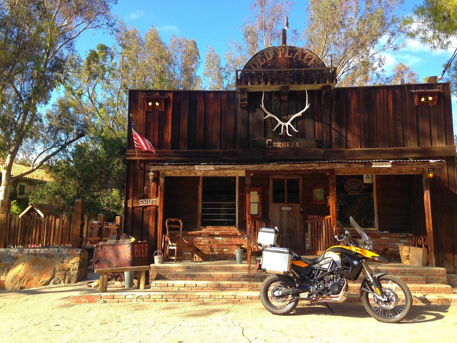 The Old Place, a shut timber roadhouse in Malibu