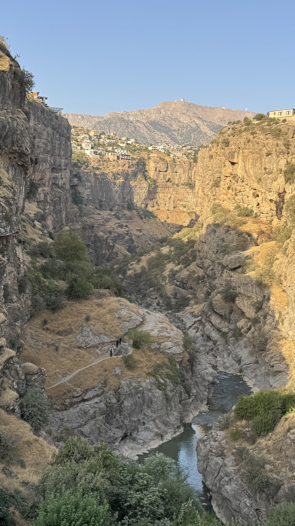 A deep gorge in the mountains of Iraqi Kurdistan