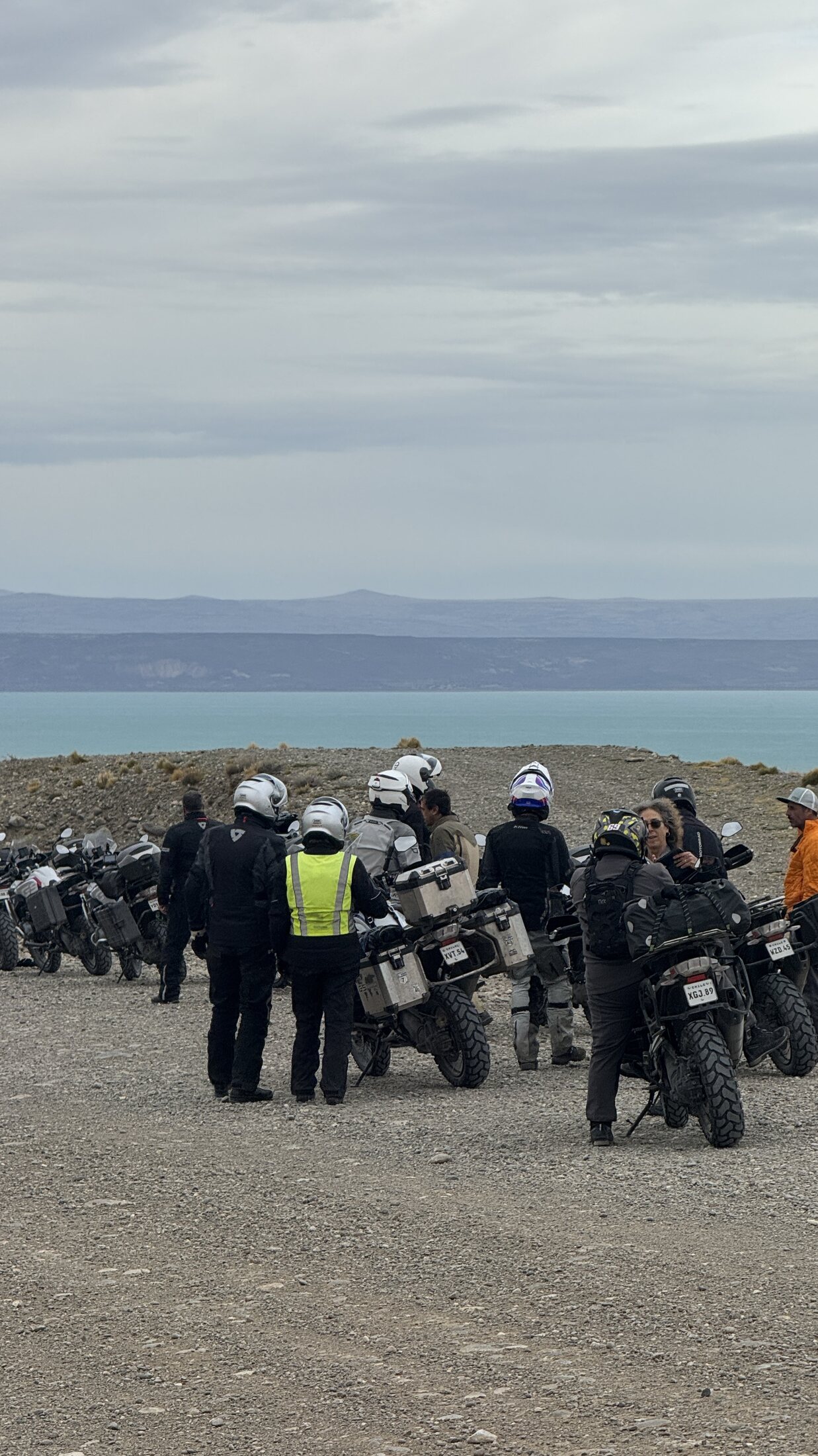 Riders gathered during the completed Patagonia 2026 journey