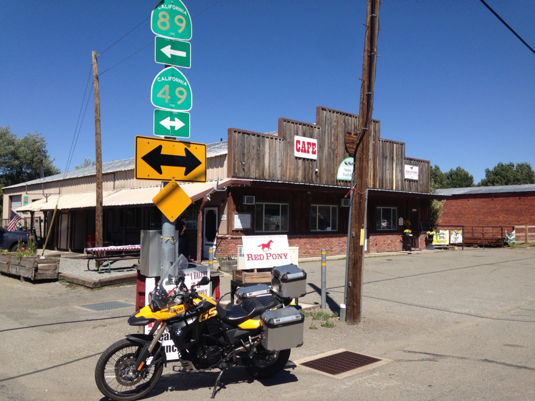 A historic marker beside the road